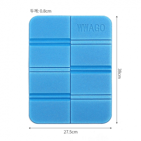 초경량 휴대용 접이식 방석 2p세트(블루)