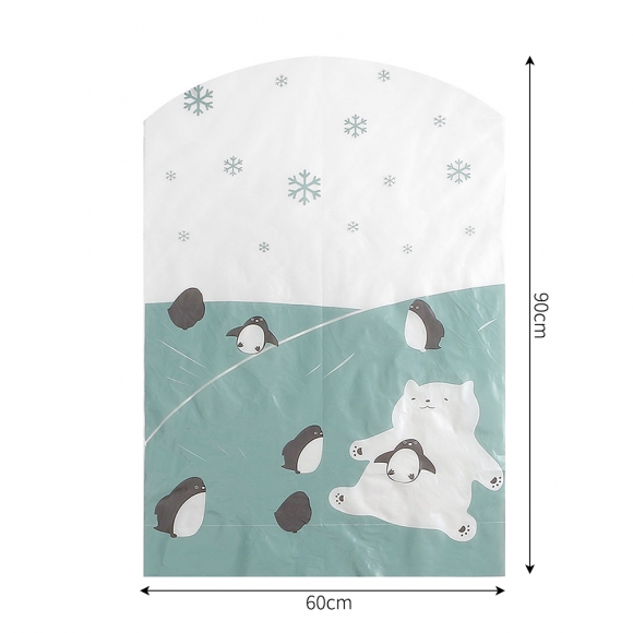 해피홈 반투명 옷커버 2p세트(북극곰) (60x90cm)