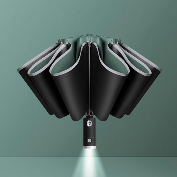 거꾸로 LED 완전자동 양산 겸 우산(그린)