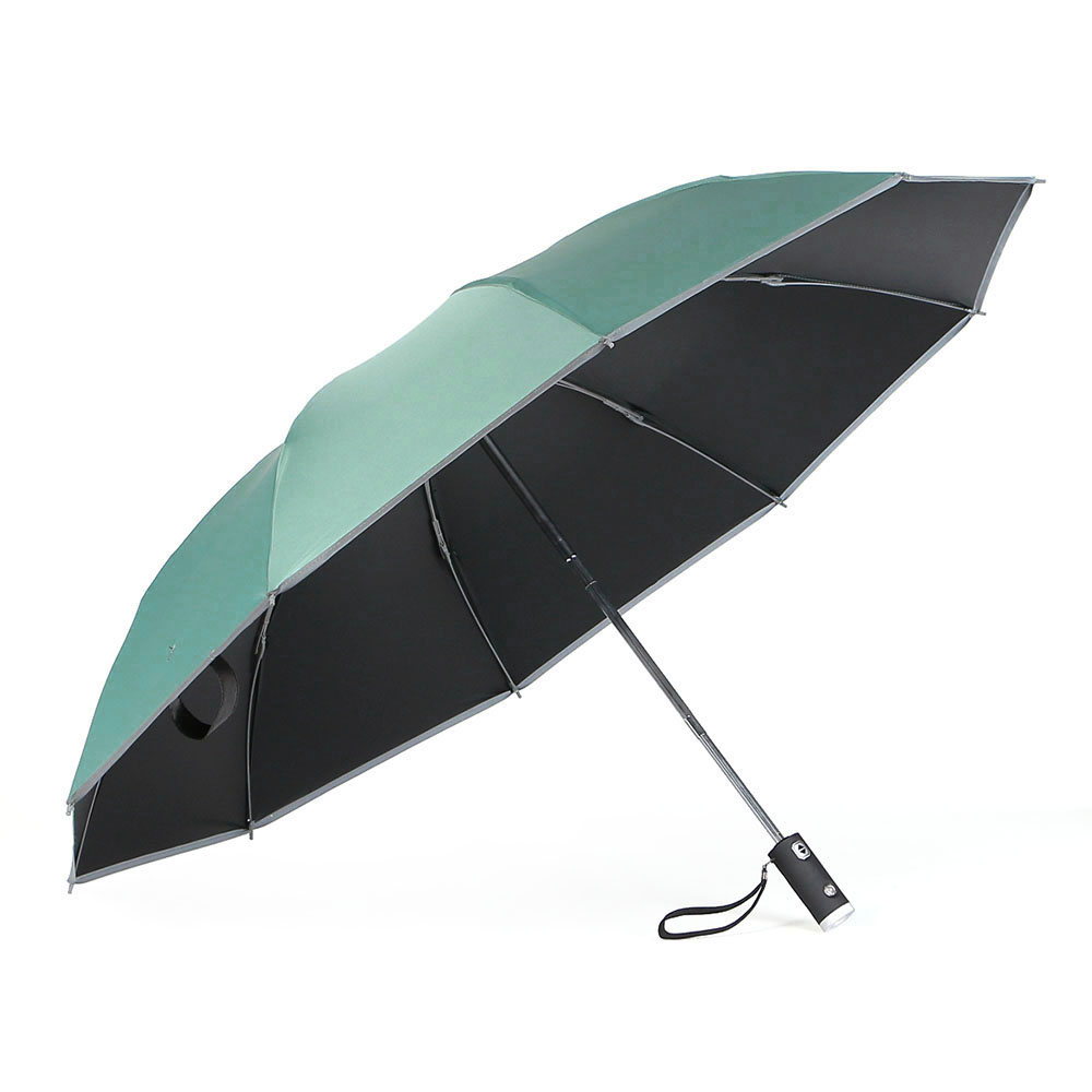 Oce 손전등 LED 완전자동 UV 거꾸로 안전 우산 양산 그린 원터치 자동차 우산 오토UMBRELLA 장마철 대비