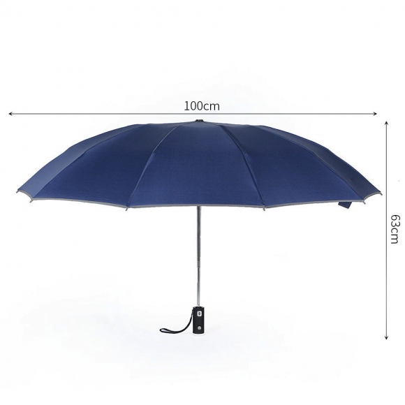 거꾸로 LED 완전자동 우산(블루)