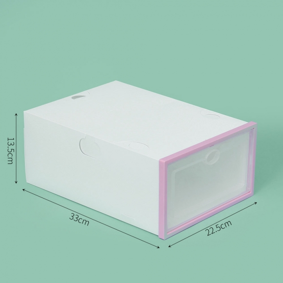 DIY 슈박스 신발정리함 6p세트(22.5x33cm) (핑크)