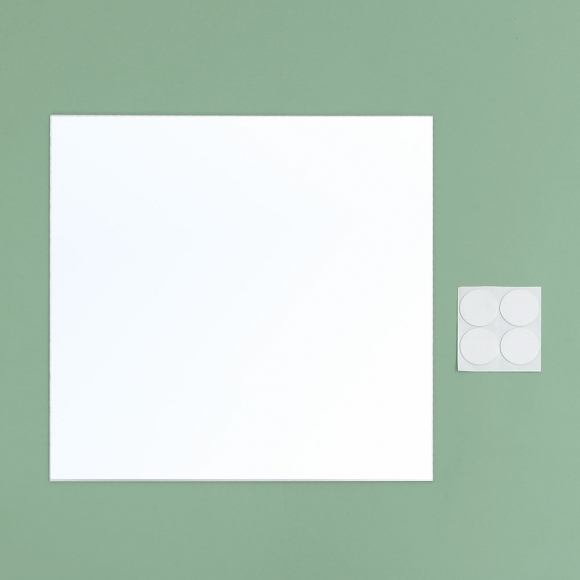 벽에 붙이는 안전 아크릴 거울(30x30cm) (정사각)