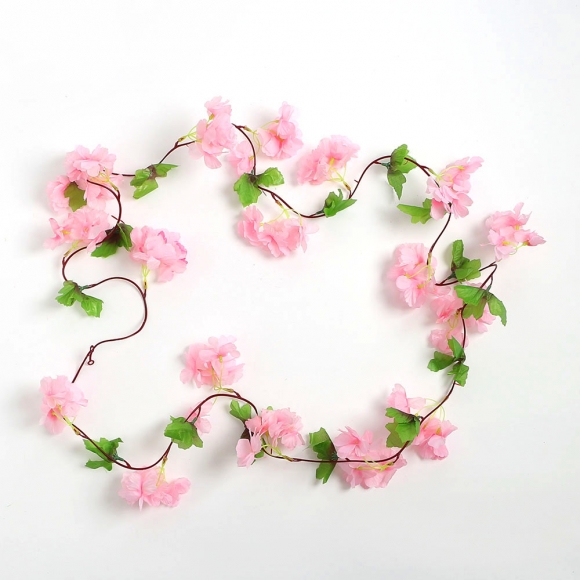 블룸 벚꽃 조화 넝쿨 2p세트(라이트핑크)