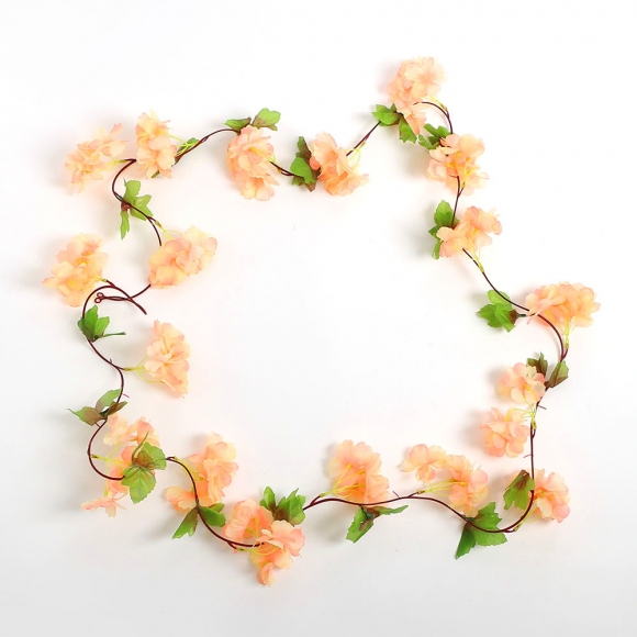 블룸 벚꽃 조화 넝쿨 2p세트(피치)