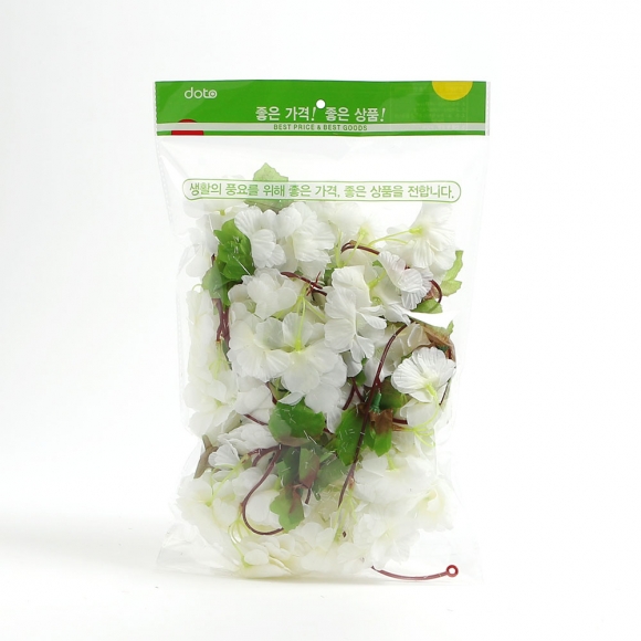 블룸 벚꽃 조화 넝쿨 2p세트(화이트)