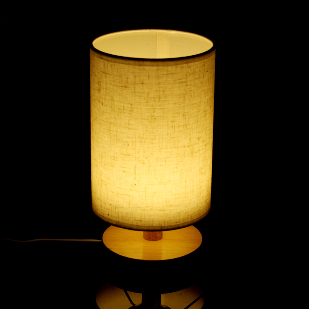 Oce 5단 LED 원형 스탠드 갓 무드등 하얀 조명 감성 스탠드 수면 유도 취침 탁상 램프