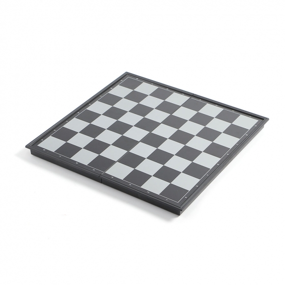 앤티크 접이식 자석 체스(25x25cm) (블랙+화이트)