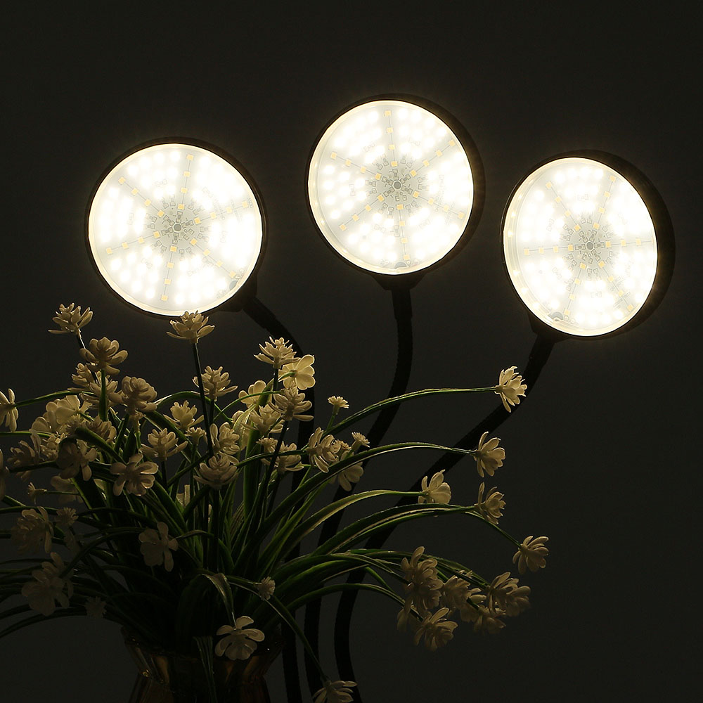 Oce 쑥쑥 광합성 LED 식물 성장등 3헤드 웜색 전구 램프 재배용 LED바 플랜테리어