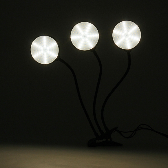 쑥쑥 광합성 LED 식물등(3헤드) (웜색)