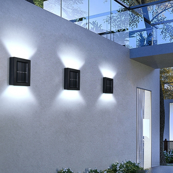 LED 야외 태양광 벽부등 2p세트(백색)