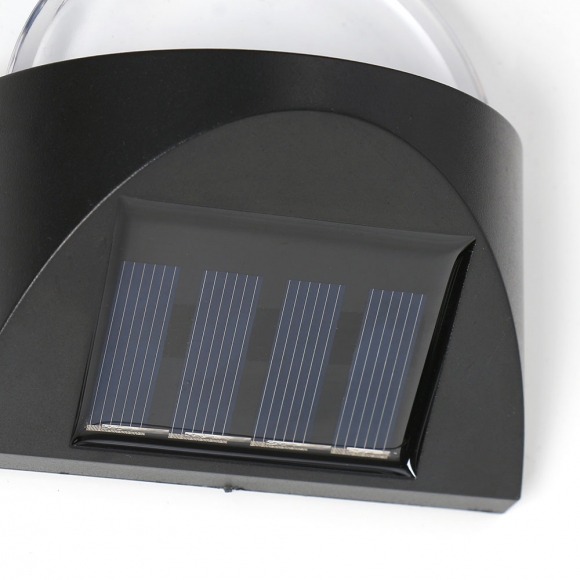 LED 반달 태양광 벽부등 4p세트(웜색)