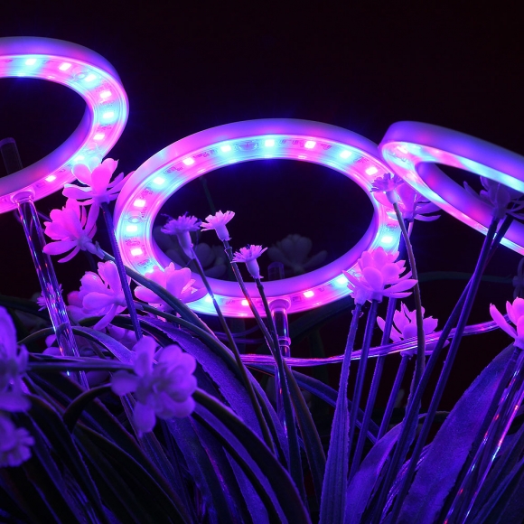 엔젤링 화분 LED 식물등(3헤드) (레드+블루)