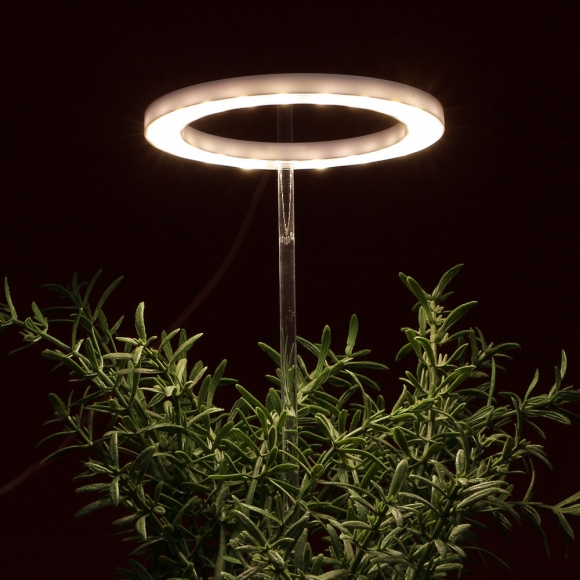 엔젤링 화분 LED 식물등(헤드형) (웜색)