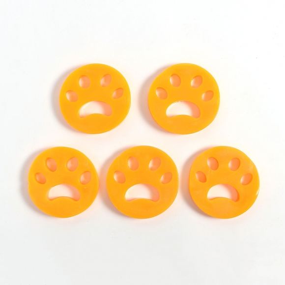 먼지제거 흡착 실리콘 5p세트(오렌지) (원형)
