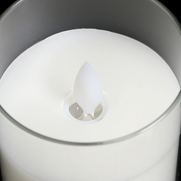 로맨틱 유리병 LED 캔들(10cm) (투명)