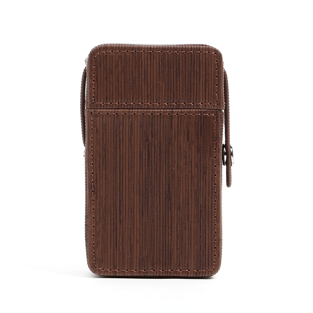 Oce 인조 가죽 담배통 지갑 담뱃갑 브라운 이너백 담배통 커버  휴대용 이너 가방