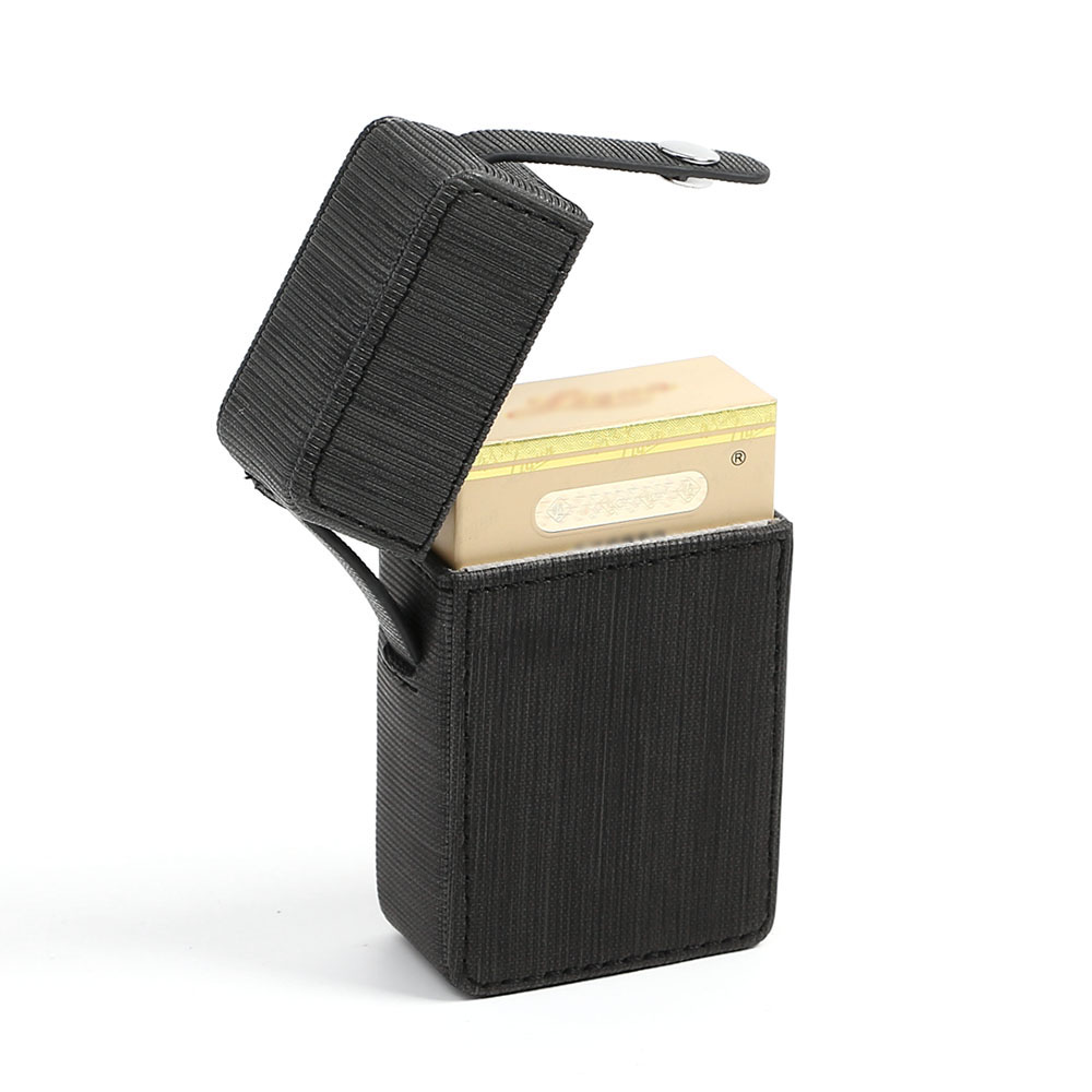 인조 가죽 담배통 지갑 담뱃갑 블랙 미니 상자 휴대용 이너 가방 카바