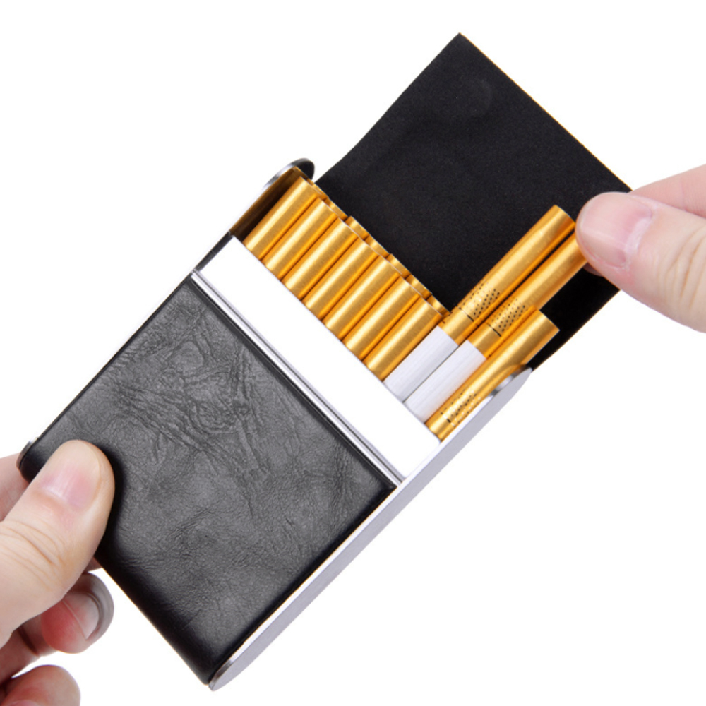 Oce 인조가죽 담배 케이스 고급 담뱃갑(블랙) 카바 에티켓 포켓 이너백