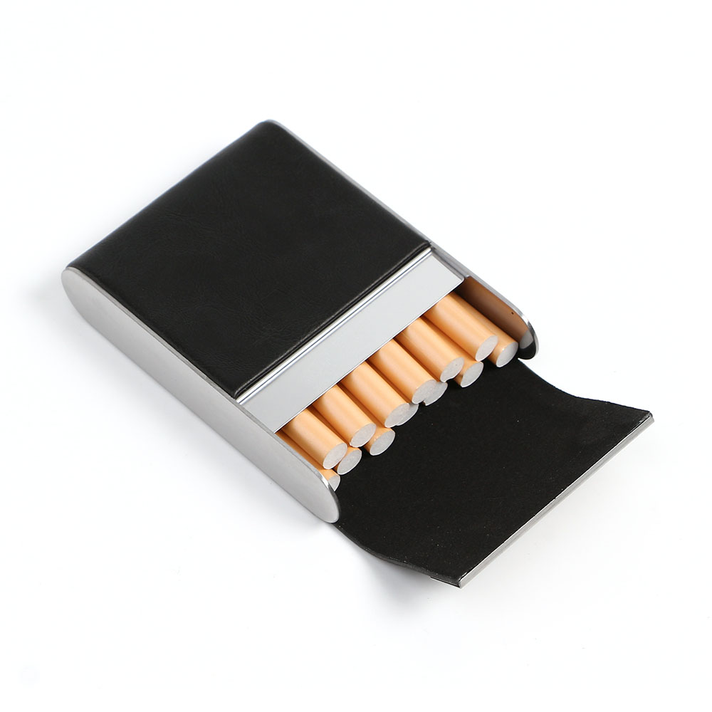 Oce 인조가죽 담배 케이스 고급 담뱃갑(블랙) 카바 에티켓 포켓 이너백
