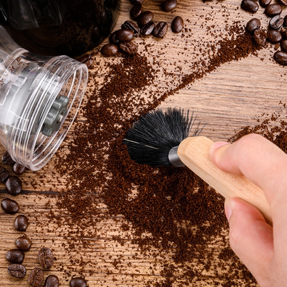 카페온 커피머신 청소 브러시 F형(17.5cmx2cm) (원목색)