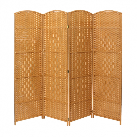 라탄 구텐 4단 파티션(180cmx200cm) (베이지)