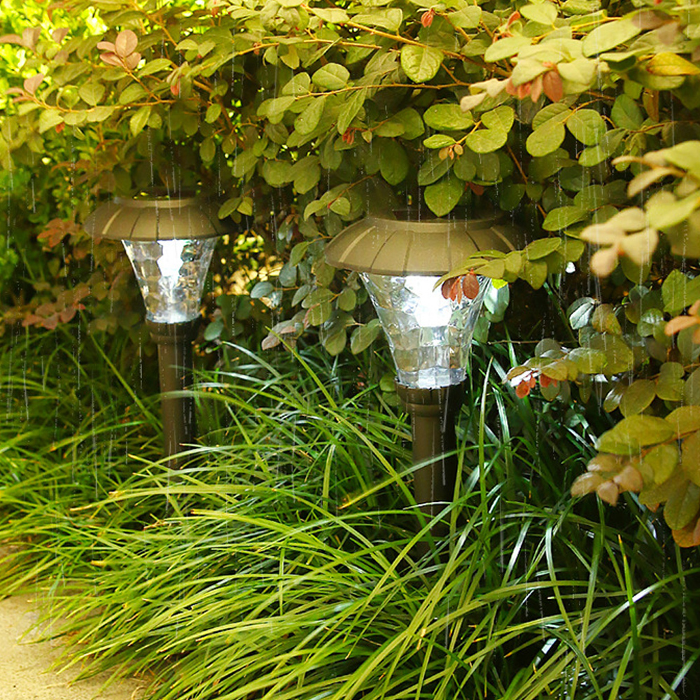 Oce 불빛 정원 태양광 바닥 조명 2p s2 백색 정원등 가든 led 데코 무드등