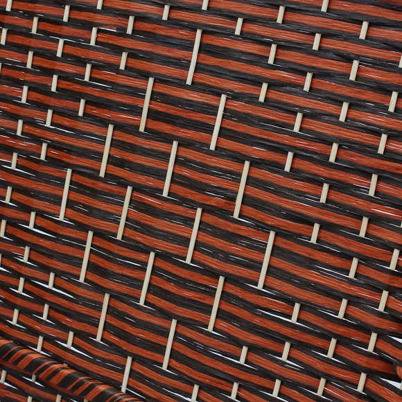 라탄 오픈형 4단 파티션(180cmx200cm) (브라운)