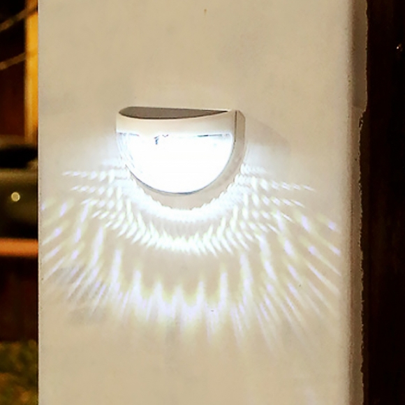 LED 오로라 태양광 벽부등 2p세트(백색) (화이트)