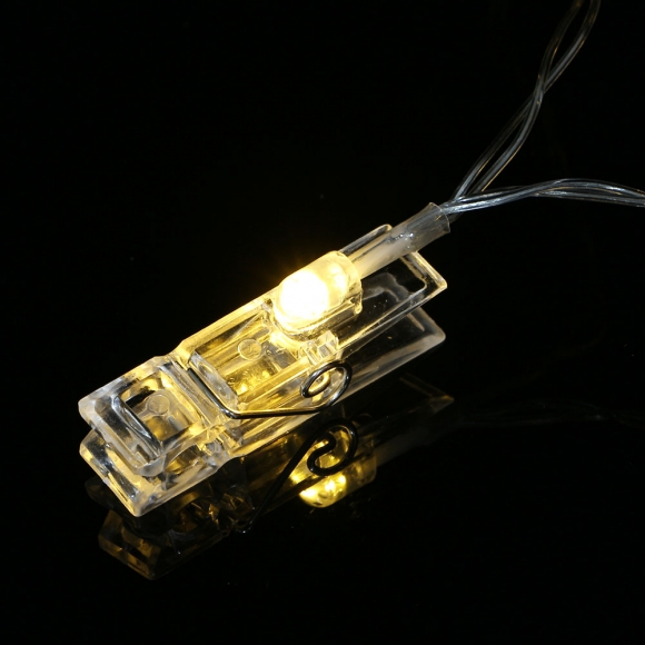 20구 LED 클립 집게 전구(3M) (웜색)