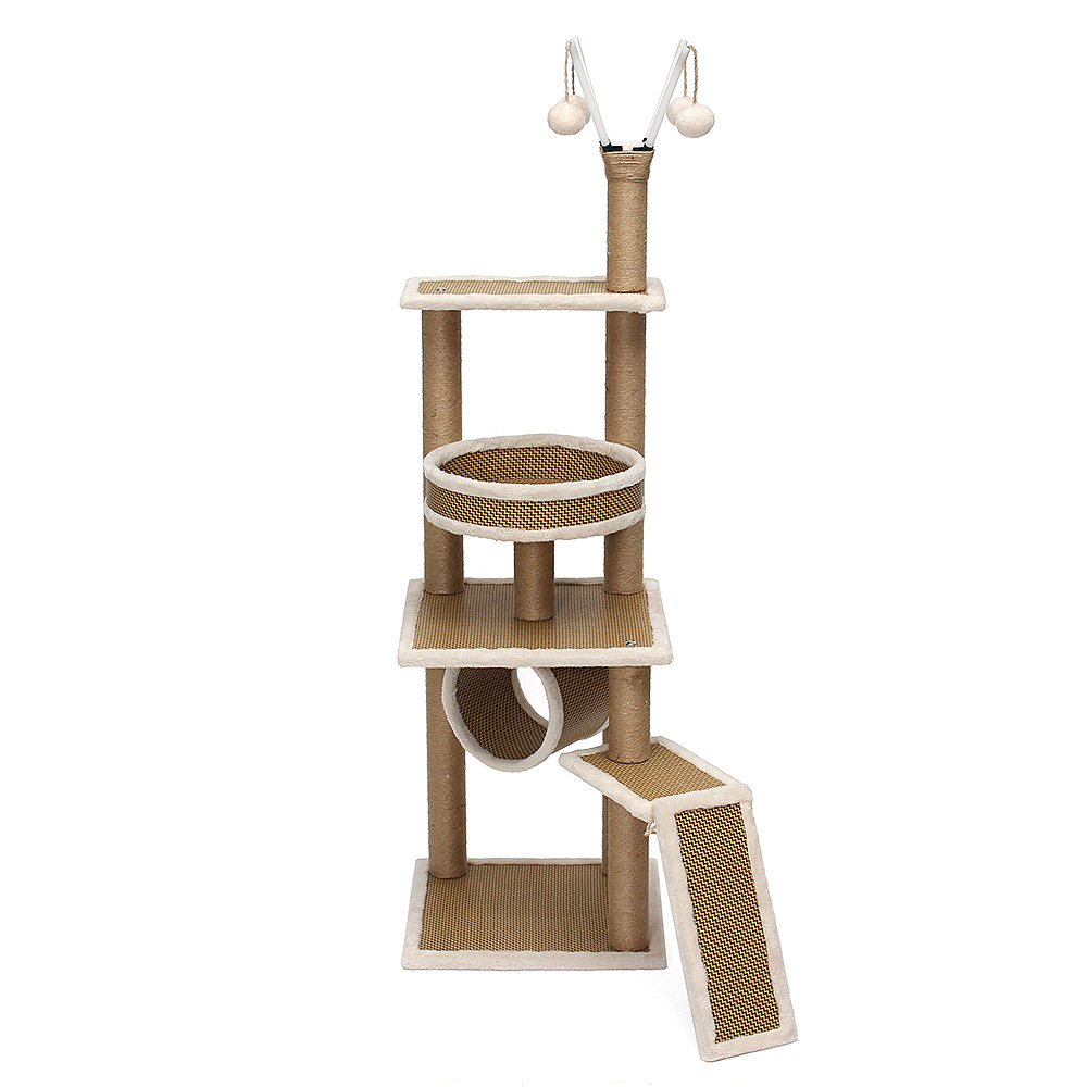Oce 고양이 나무 놀이터 스크래처 140cm 캣 해먹 침대 켓워커 타워 켓타워 캣타워