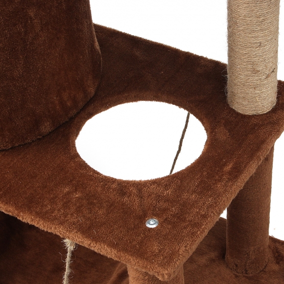 펫캐슬 고양이 캣타워(135cm) (브라운)