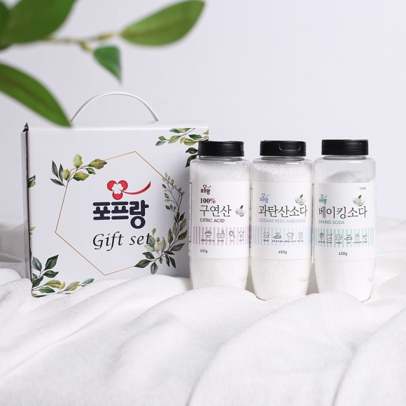 포프랑 구연산+베이킹소다+과탄산소다 3종세트