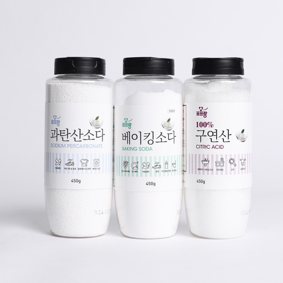 포프랑 구연산+베이킹소다+과탄산소다 3종세트