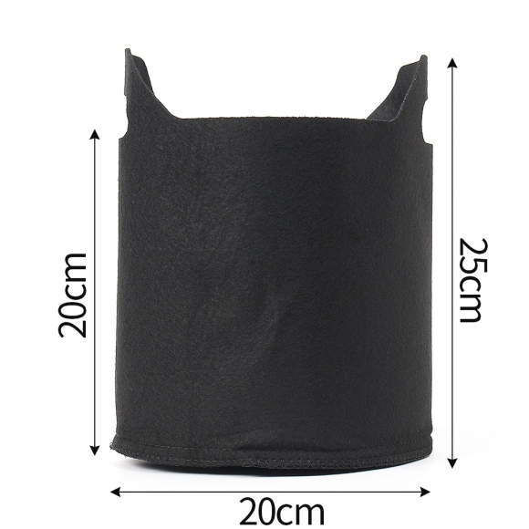 홈가든 부직포 화분 5p세트(20x20cm) (블랙)