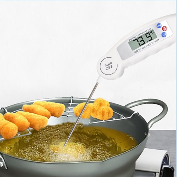 버드쿡 접이식 탐침 온도계(화이트)