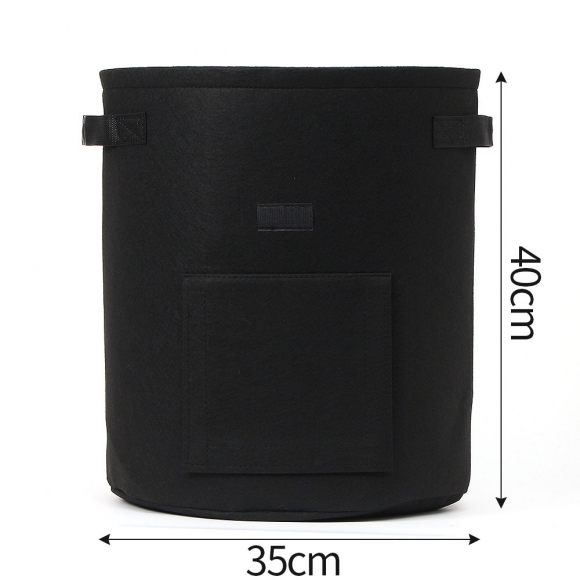 고구마 감자키우기 부직포 화분 2p세트(35x40cm) (블랙)