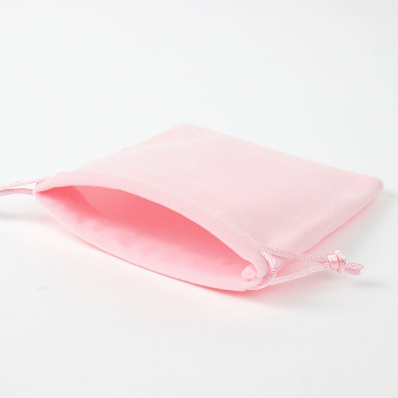 벨벳 미니 스트링 파우치 10p세트(10x12cm) (핑크)