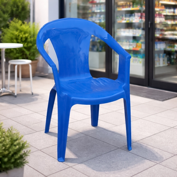 팔걸이 의자 4p세트(블루)