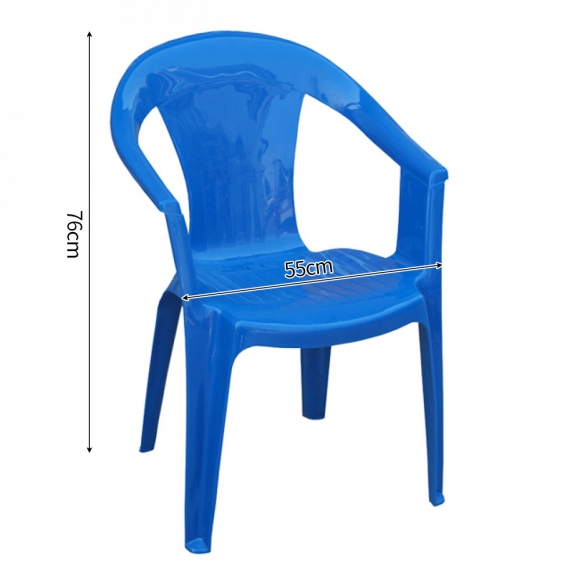 팔걸이 의자 4p세트(블루)