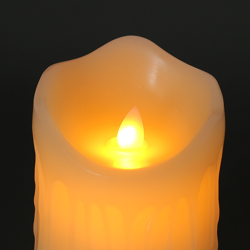 Oce 리얼 왁스 전기 촛불 파라핀 양초 12.5cm 축하 초불 LED캔들 미니 조명