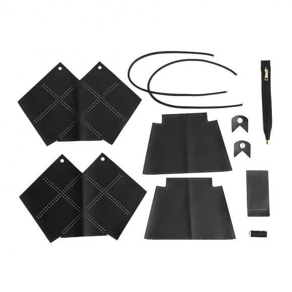 DIY 손바느질 가죽가방 키트(펀칭백) (블랙)