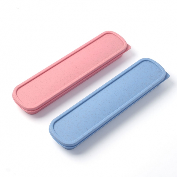 쿡시티 휴대용 실버 수저 2세트(블루+핑크)