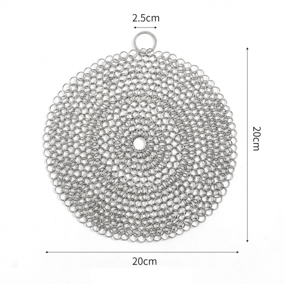 반영구 스텐링 수세미(원형) (20cm)