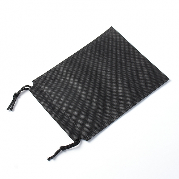양쪽 스트링 부직포 파우치 30p세트(15x20cm) (블랙)