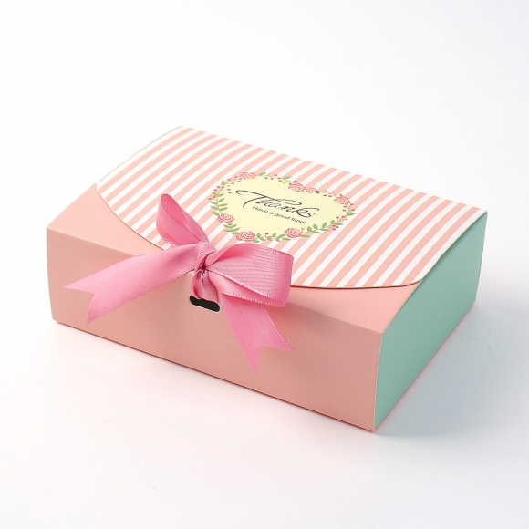 러브썸 리본 선물상자 10p세트(16.5x11.5cm) (핑크)