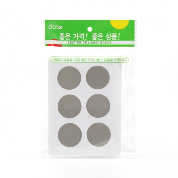 30mm 컬러 원형 스티커 60매세트(그레이)