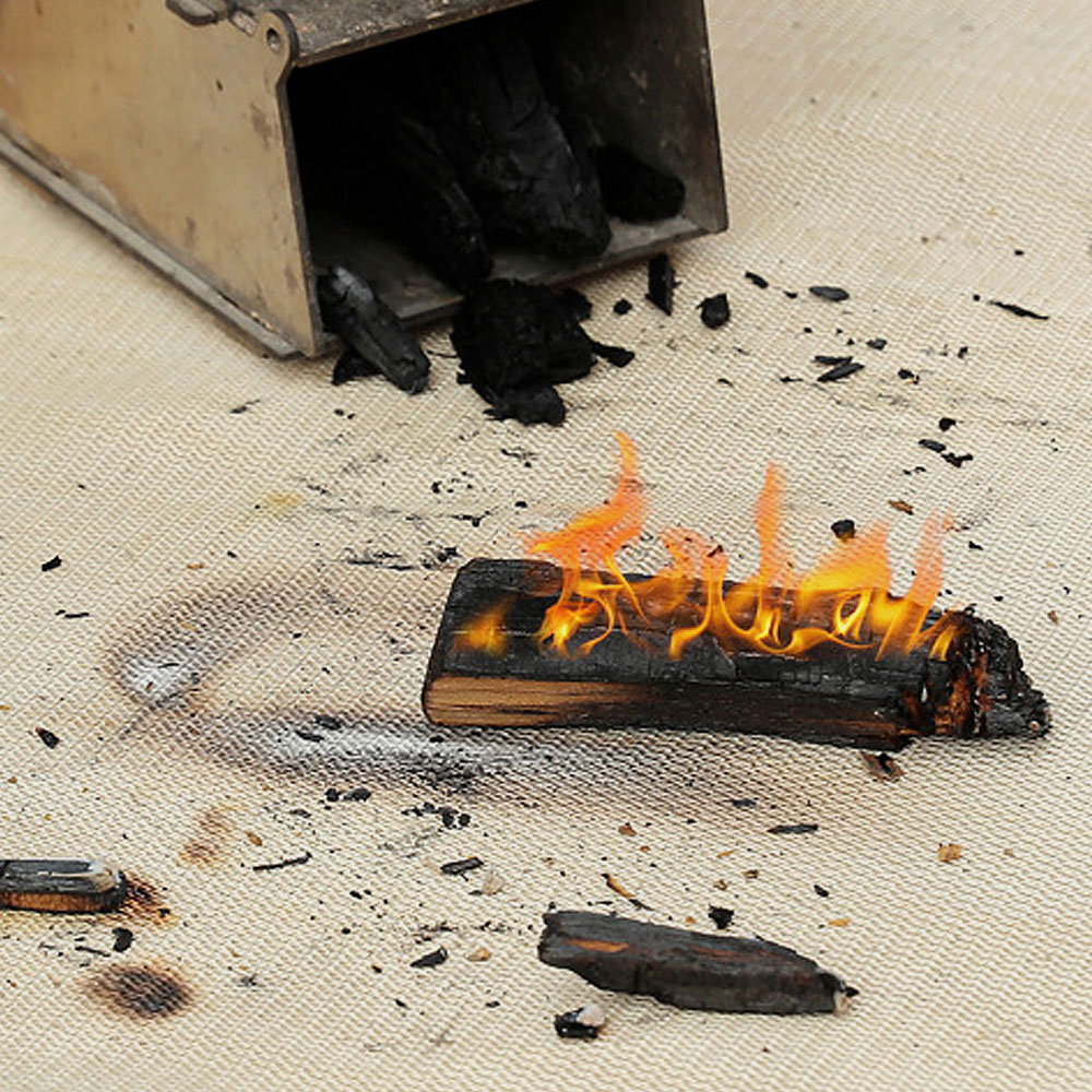 화롯대 받침 불꽃 방지 커버 화재 방지 80x100cm 불연돗자리 내화포 방화커버