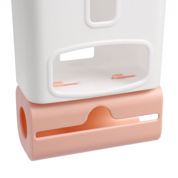 홈리빙 접착식 비닐봉투 정리함(핑크)