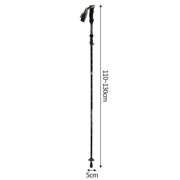 액티브원 5단 접이식 등산스틱(130cm) (블랙)